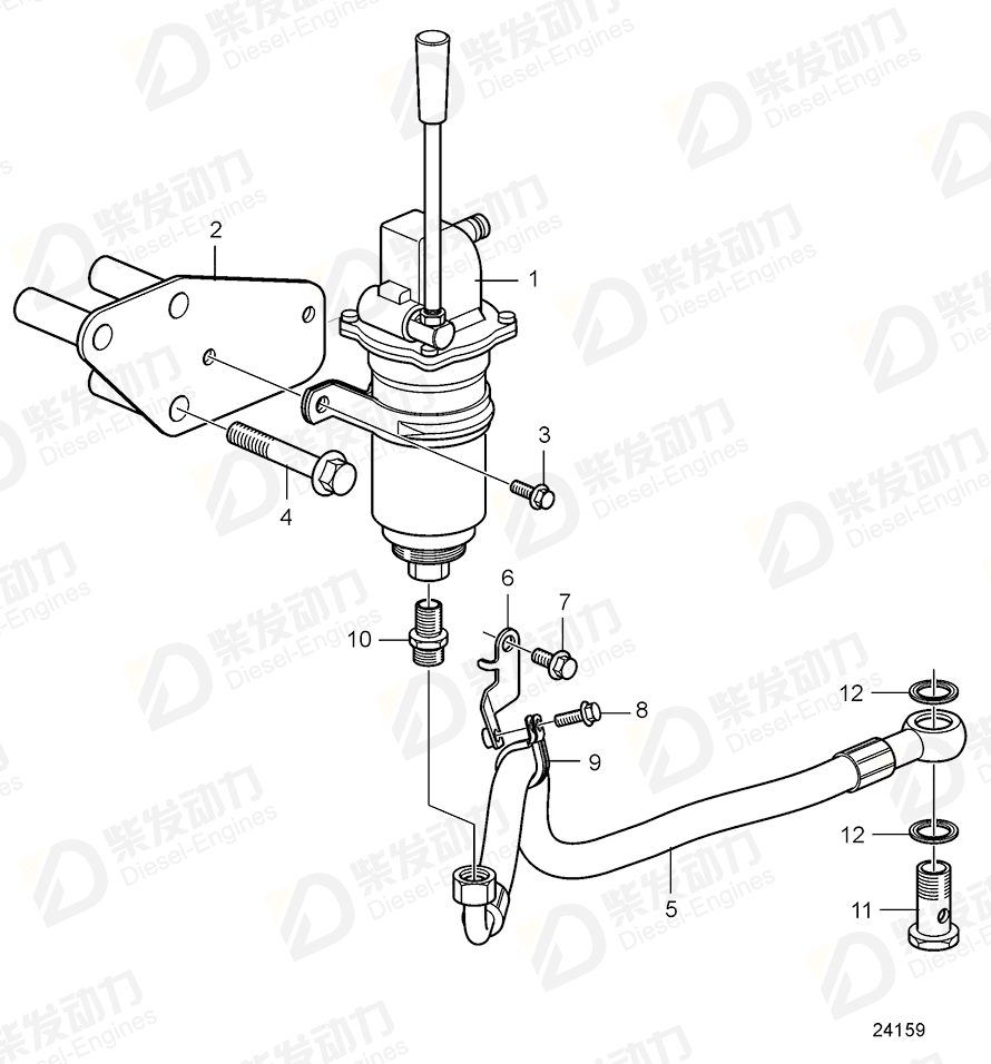 VOLVO Bracket 3595052 Drawing